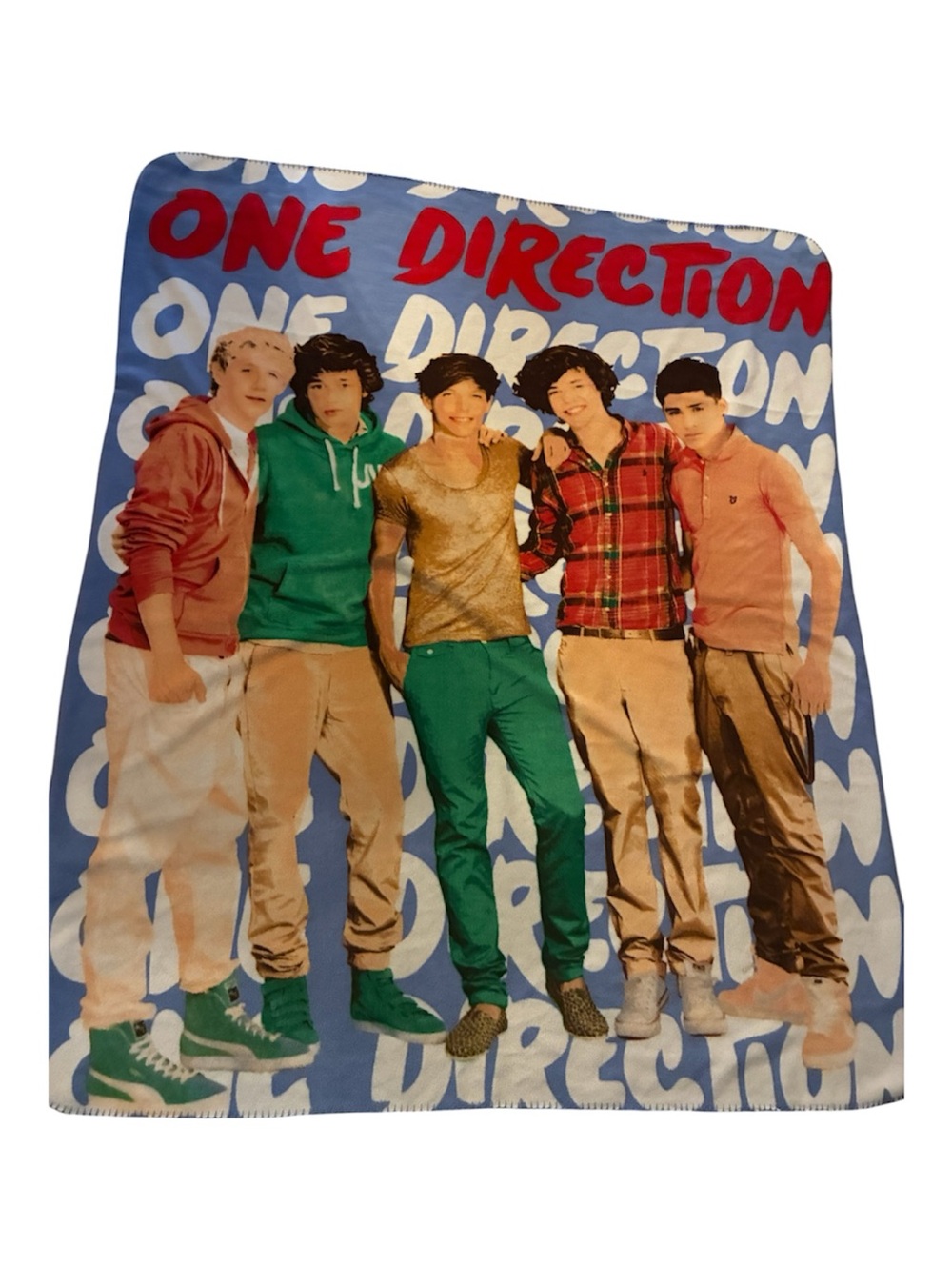 Vintage Y2K One Direction Fleece Blanket